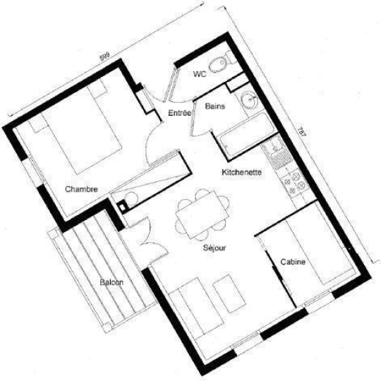  WWW.PARTENAIRIMMO.FR : Apartment | FONT-ROMEU-ODEILLO-VIA (66120) | 37 m2 | 79 240 € 