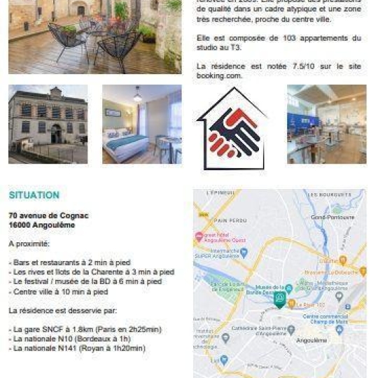  WWW.PARTENAIRIMMO.FR : Apartment | ANGOULEME (16000) | 24 m2 | 94 840 € 