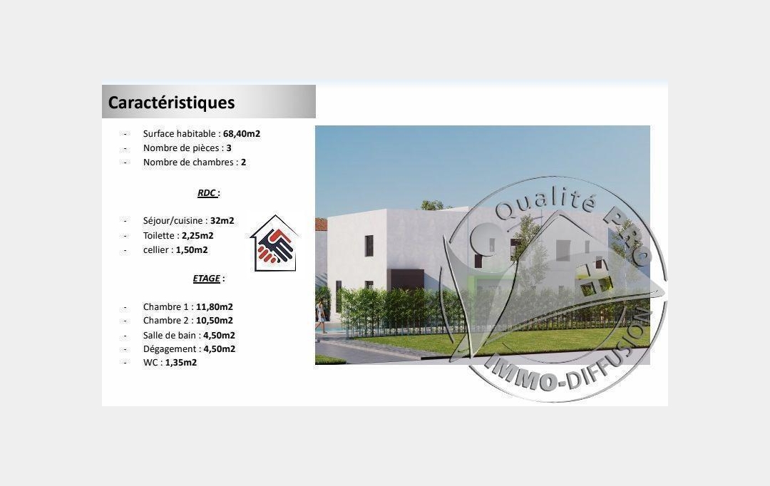 WWW.PARTENAIRIMMO.FR : House | RIVESALTES (66600) | 71 m2 | 197 000 € 