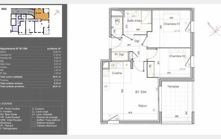WWW.PARTENAIRIMMO.FR : Appartement | MONTPELLIER (34000) | 56 m2 | 236 000 € 